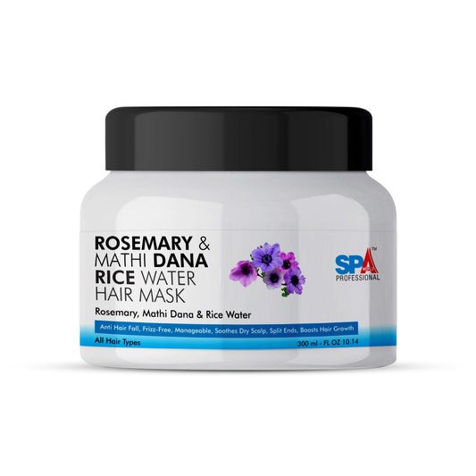 Rosemary & Methi Dana Rice Water Hair mask 300ML - Anti Hair Fall, Frizz-Free, Manageable, Soothes Dry Scalp, Split ends, Boosts Hair Growth