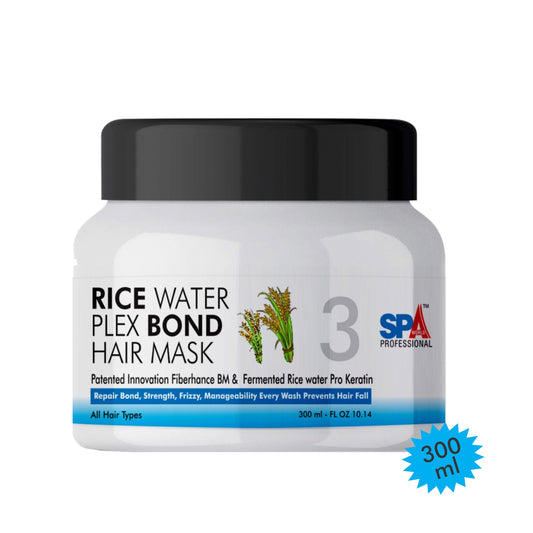 Rice Water Bond Hair Mask- Damage Repair, For Frizz Free Hair, Anti Hair Fall, Suited for All Hair Types-300ml