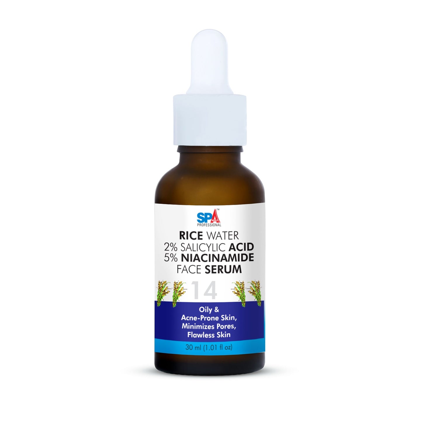 Salicylic Acid 2%-Niacinamide 5% & Rice Watwe-Face Serum- ACNE-Prone Skin, Minimize Pores, Flowless Skin-30ml