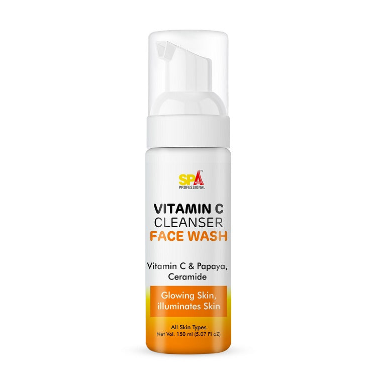 Vitamin C Cleanser Face Wash - Vitamin C & Papaya, Ceramide- Glowing Skin, Illuminates Skin-150ml