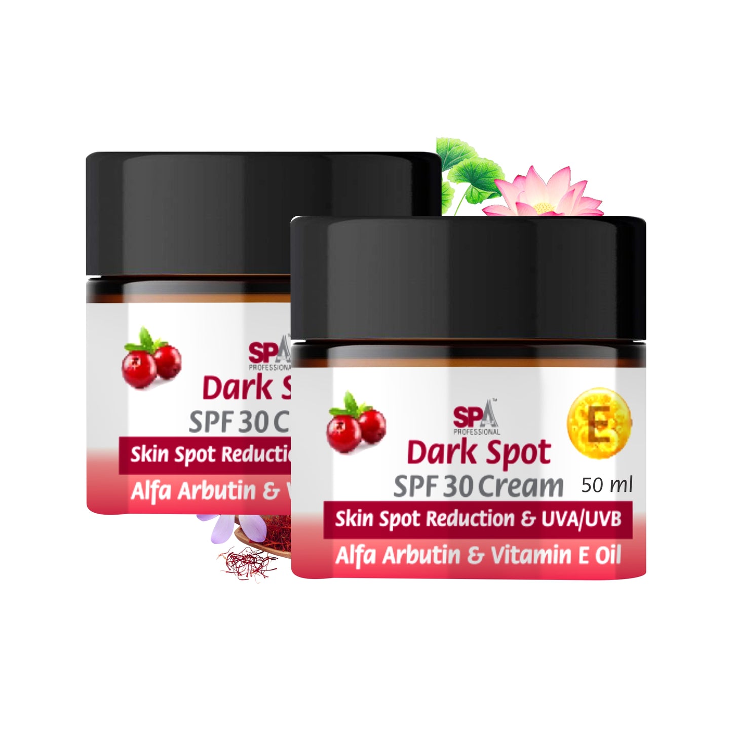 Dark Spot Face Cream with SPF 30(Pack of 2)- Skin Spot Reduction & UVA/UVB- Skin Spot Reduction -50+50ml