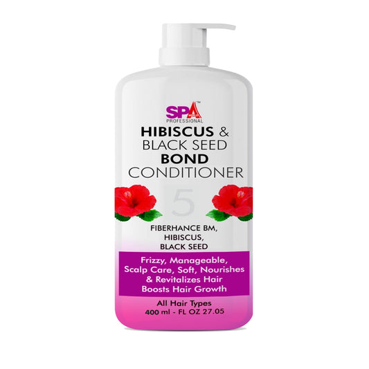 Hibiscus & Black Seed Bond Conditioner - Frizz-Free, Manageable, and Scalp-Caring, Soft, Nourished Hair-400ml