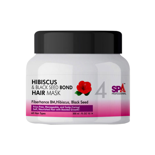 Hibiscus & Black Seed Bond Hair Mask- Frizz-Free, Manageable, and Scalp-Caring, Soft, Nourished Hair-300ml