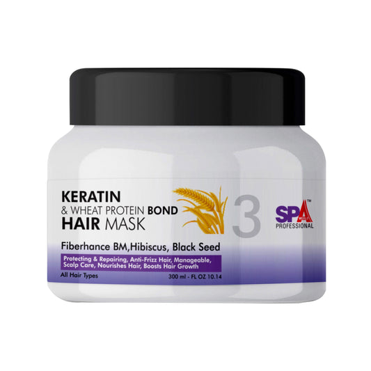 Keratin & Wheet Portion Bond Hair Mask - Protecting & Repairing, Anti-Frizz Hair, Manageable & Shinier-300ml