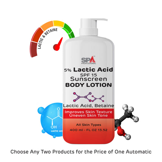 5% Lactic Acid Body Lotion with SPF 15 – ADD 2 PRODUCTS FOR THE PRICE OF ONE AUTOMATIC -400+400ml