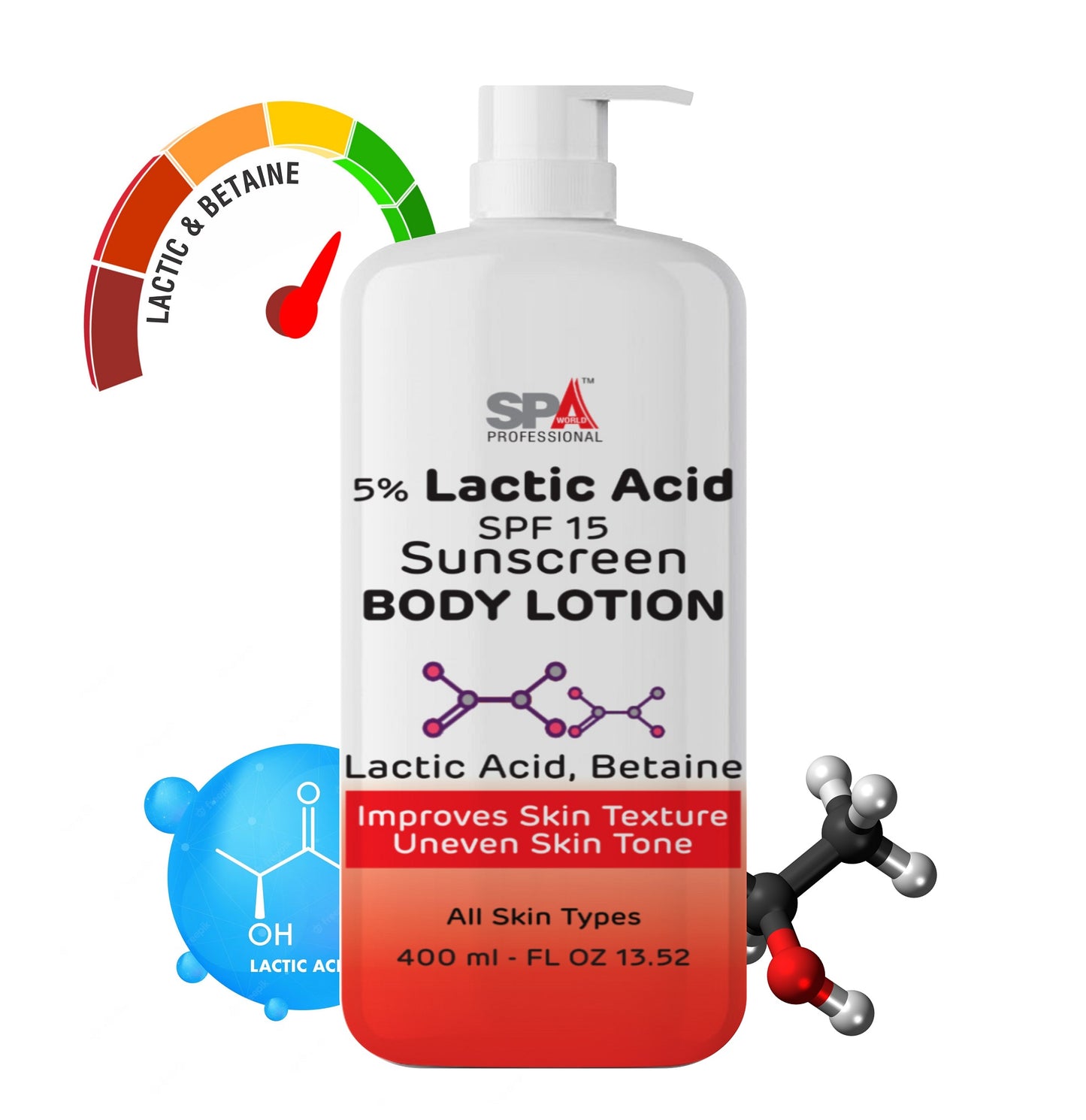 5% Lactic Acid Body Lotion with SPF 15 – ADD 2 PRODUCTS FOR THE PRICE OF ONE AUTOMATIC -400+400ml