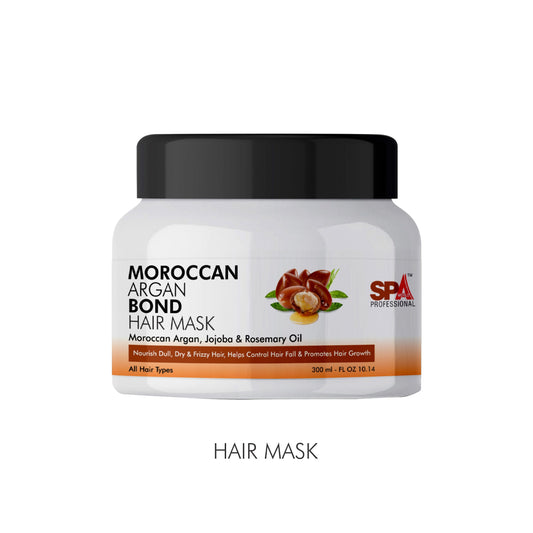 Moroccan Argan Hair Mask - Nourish Dull, Dry & Frizzy Hair, Helps Control Hair Fall & Promotes Hair Growth-300ml