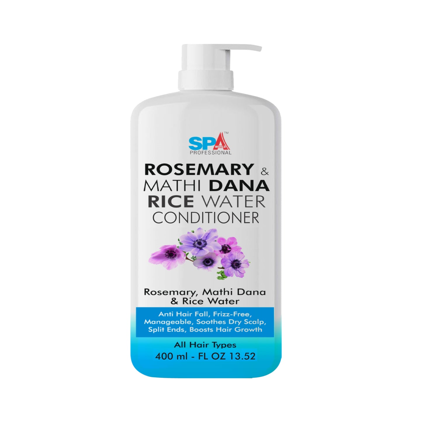 Rosemary & Methi Dana Rice Water Anti Hair Fall Bond Conditioner - Frizz-Free, Soothes Dry Scalp, Boosts Hair Growth-400ml